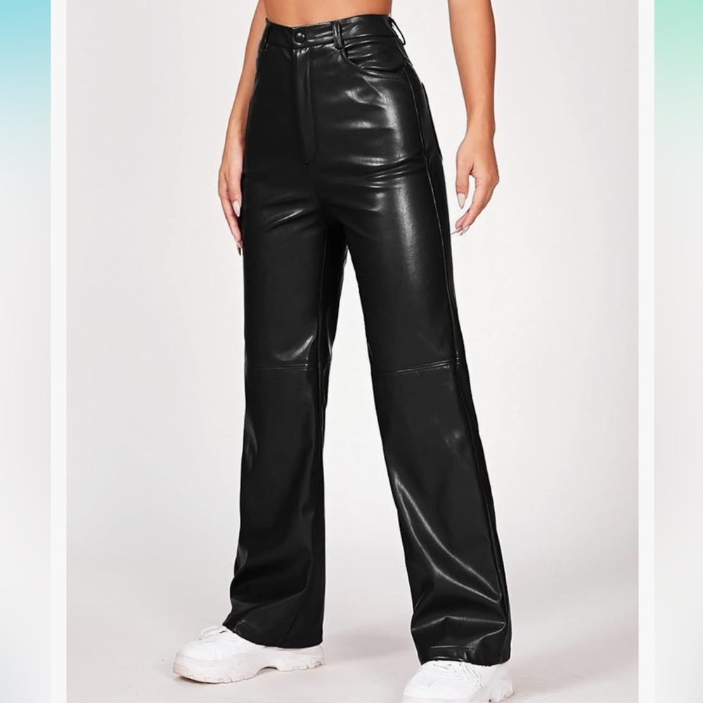 Faux Leather Pants XS